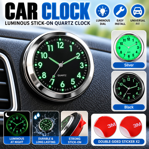 Luminous car clock automobiles - luminous,